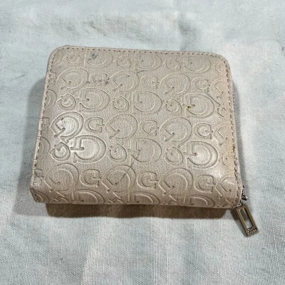 Guess Cream  Zip-Around Wallet - Picture 2 of 3